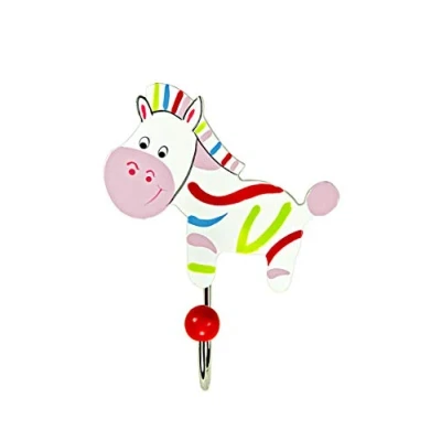 Image of Mousehouse Gifts Children&#039;s Funky Coat Hook Wall for Girls or Boys Nursery Bedroom (Zebra)