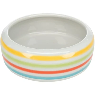 Image of Trixie 60807 Ceramic Rabbit Bowl, Blue,Green, 500 ml, Diameter 16 cm