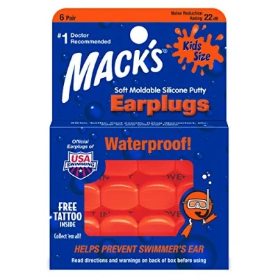 Image of Mack&#039;s Kids Size Soft Moldable Silicone Ear Plugs 6 pr(Pack of 2)