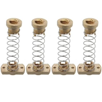 Image of 4 Pack CR10 Z Axis T8 Anti Backlash Spring Loaded Nut Elimination Gap Brass Nuts Acme Threaded Rod Upgrade Kit for Ender 3s 3 Pro 3D Printer