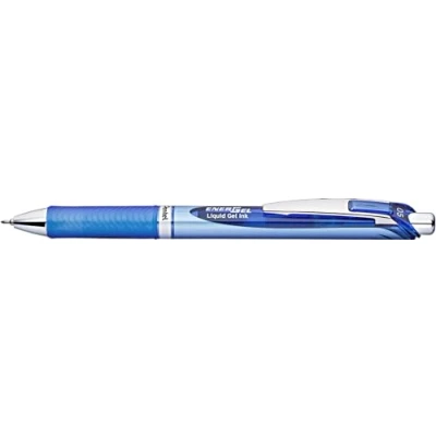 Image of Pentel Energel XM Retractable 0.5mm Tip Gel pen Blue (Pack of 12)