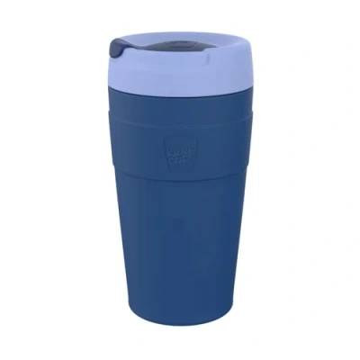 Image of KeepCup Traveller, Reusable Travel Mug Vacuum Insulated Stainless Steel Cup with Leakproof Sipper Lid 16oz/454ml Gloaming