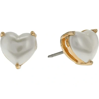 Image of Kate Spade New York Heart Studs, Pearl