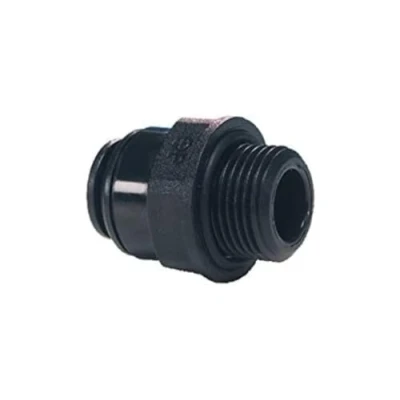 Image of Metric John Guest, Speedfit Straight Adaptor 12mm Tube OD x 1/2&quot; BSP Thread