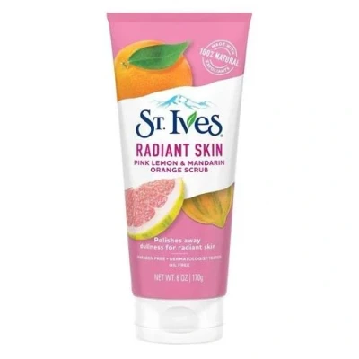 Image of St. Ives Even &amp; Bright Pink Lemon Orange Scrub, 150ml 2 Pack