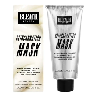 Image of Reincarnation Mask Bond Restoring Protein Hair Treatment Repairs and Nourishes Dry Damaged Vegan &amp; PETA Approved 200 ml by Bleach London