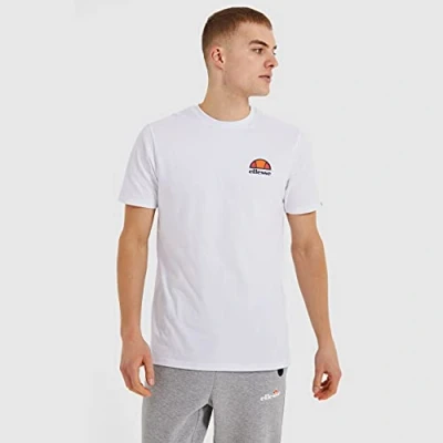 Image of Ellesse Canaletto Print Tshirt, Men&#039;s, Size: XXL, Optic white
