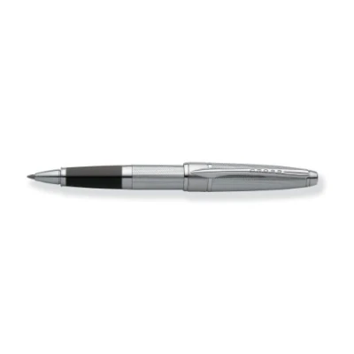 Image of Cross Apogee Rollerball Pen with Spring loaded Clip Chrome Ref AT0125