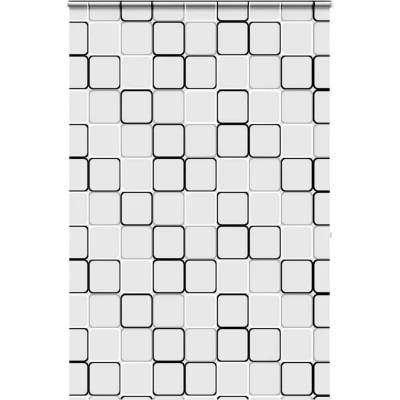 Image of vidaXL Shower Roller Blind with Cassette 160x240 cm Fabric Width 156