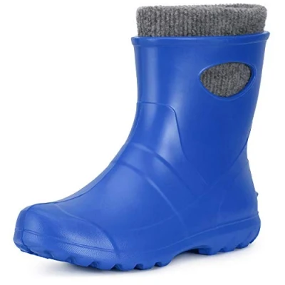 Image of Ladeheid Girl&#039;s EVA Thermo Lightweight Wellington Boots Rainy Wellies Rain LA 750 (Blue2727c, 5 UK)