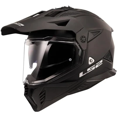 Image of LS2 Pioneer II Motocross Helmets Black Mat L