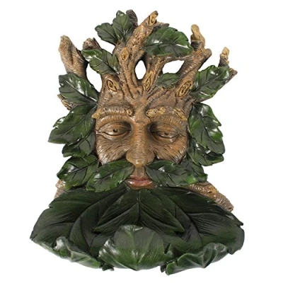 Image of Something Different Eye catching Green Resin Large Man Bird Feed 34.54cm x 28cm (1 Pc.) Unique &amp; Stylish Design, Premium Material Great Garden Ornament Feeder