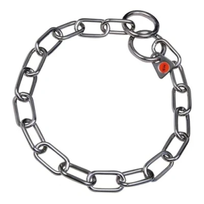 Image of HS Sprenger Basic Dog Collars Short Link Collar Stainless Steel