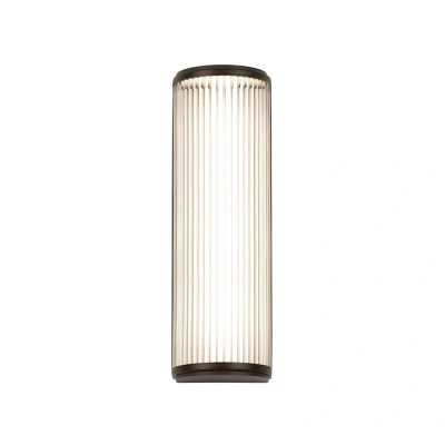 Image of Versailles 400 Phase Dimmable Bathroom Large LED Flush Wall Light Bronze