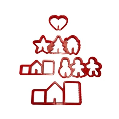 Image of Linic Products UK Made Mug Topper Gingerbread Cookie Cutter Set (S7929) Free Delivery