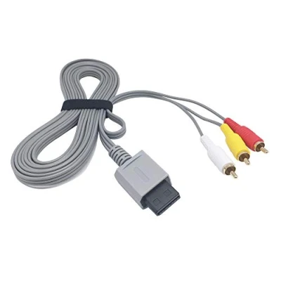 Image of Ruitroliker AV Cable 10ft/3m TV Composite Cord Retro 3 RCA Extension with Winder for Wii u Console