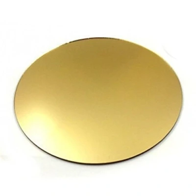 Image of Super Cool Creations 8 Round Gold Mirror Acrylic Coasters