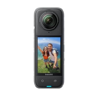 Image of Insta360 X4 Standard Bundle Waterproof 8K 360 Action Camera, 4K Wide Angle Video, Invisible Selfie Stick Effect, Removable Lens Protector, 135 Minutes Battery Life, AI Editing,