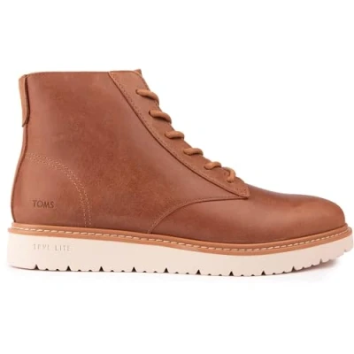 Image of TOMS Men&#039;s Navi TRVL LITE Ranger Fashion Boot, Tan Water Resistant Leather, 6.5 UK