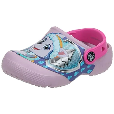 Image of Crocs Boy&#039;s Unisex Kids FL Paw Patrol Patch Cg K Clog, Ballerina Pink, 4 UK Child