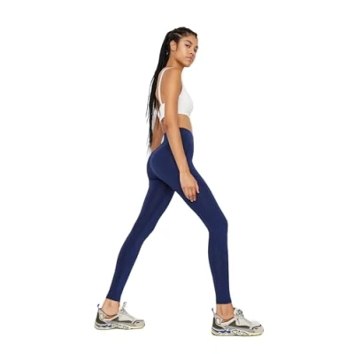 Image of Trendyol Women Sportswear High Waist Skinny fit Full Size Sport Leggings Navy Blue