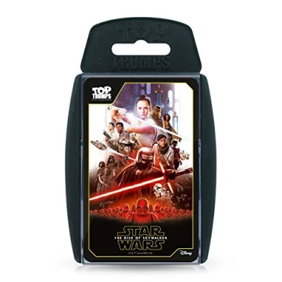 Image of Top Trumps Star Wars Episode IX The Rise of Skywalker Specials Card Game, Play with Chewbacca, Rey, General Hux and Kylo Ren, Educational for 2 plus players makes a great gift ages 6