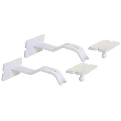 Image of Dreambaby Dual Action Adhesive Double Locks (Pack of 2, White)