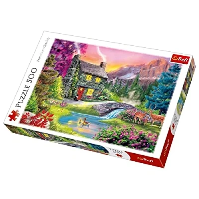 Image of Trefl 37325 Bergidyll 500 pieces, premium quality, for adults and children aged 10 over Jigsaw Puzzle, Coloured