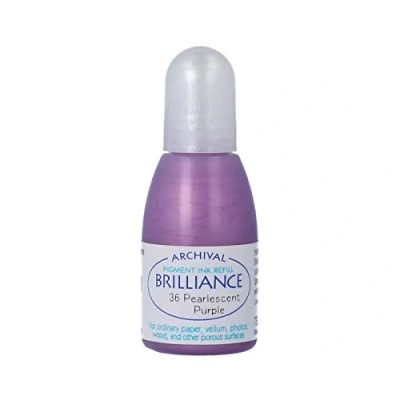Image of Brilliance Refill Inks Tsukineko Re Inker, Pearlescent Purple