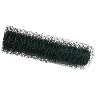 Image of vidaxl Hexagon Steel Fence roll 50m Green PVC Coated Garden mesh Barrier