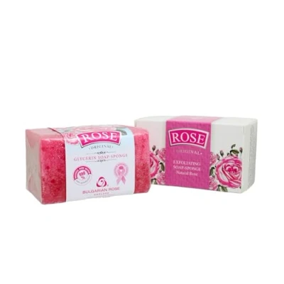 Image of Bulgarian Rose Original Soap Sponge 70g
