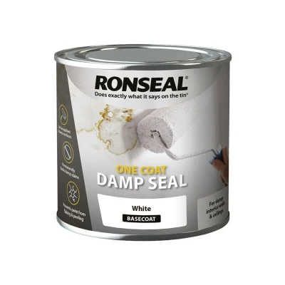 Image of Ronseal One Coat Damp Seal White 250ml RSLOCDSW250
