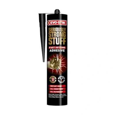 Image of EVO STIK Seriously Strong Stuff Fast Setting Adhesive, Sets in 15 Minutes, Colour: White, 290ml