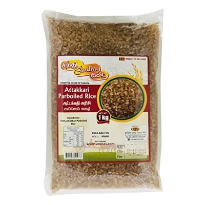 Image of Sindhu Attakkari Parboiled Rice 1KG Easy Cook Healthy High Fibre Protein Sri Lankan Origin