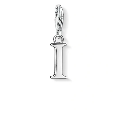 Image of Thomas Sabo Women Charm Pendant Letter I Club 925 Sterling Silver 0183 001 12