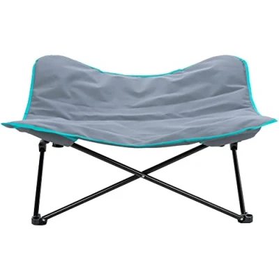 Image of TRIXIE Camping bed for dogs, 88 x 32 cm, dark grey/petrol 28216