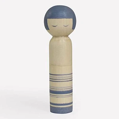 Image of Cohana Blue Kokeshi Doll Pincushion 1 Piece, 8.5cm