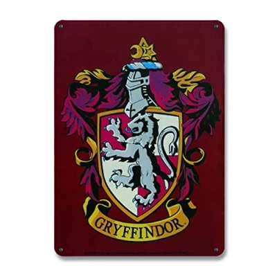 Image of Logoshirt®️ Harry Potter I Gryffindor Crest Metal sign Tin plaque Magnet board Small DIN A5 Licensed original design