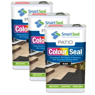 Image of Smartseal Patio Colour Seal Black 5 Liter Pack of 3