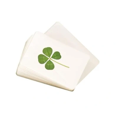 Image of Luck Trader GENUINE LAMINATED REAL 4 FOUR LEAF CLOVER WITH CERTIFICATE OF AUTHENTICITY, Green (LAM4LC)