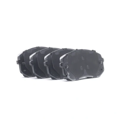 Image of 581012SA50 Brake pad set VALEO 601322 Front Axle incl. wear warning contact with anti squeak plate slide rails HYUNDAI: Tucson, ix35, i40 Saloon
