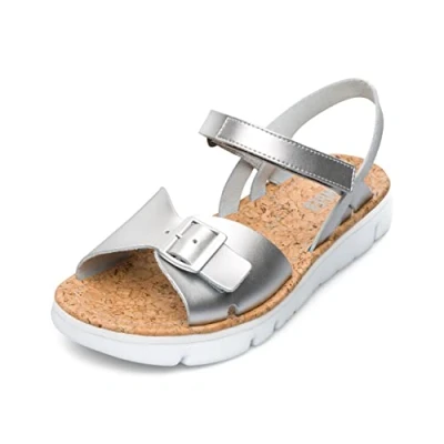 Image of Camper Women&#039;s Oruga K200631 Flat Sandals, Grey, 4 UK