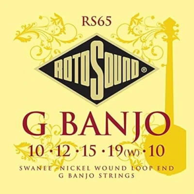 Image of Rotosound Strings for Banjo, Banjo Set 5 str. RS65 Medium 10