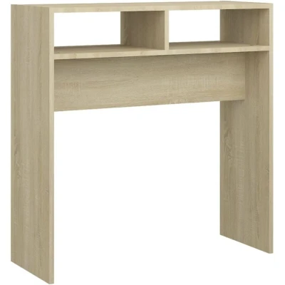 Image of vidaXL Console Table Sonoma Oak 78x30x80 cm Engineered Wood