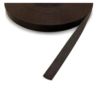 Image of 25mm Polypropylene Webbing Heavy Duty Strap For Backpacks Belts Handles Bags Straps Dog Leads (10 Metres, Brown)