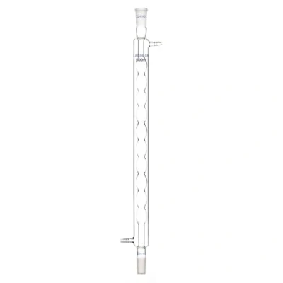 Image of Labasics Borosilicate Glass Allihn Condenser with 24/40 Joint 500mm Jacket Length Lab