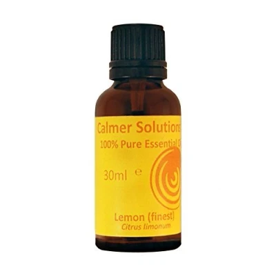 Image of Calmer Solutions Lemon 30ml Skin, Fungal infections, Refreshing, Clarity Pure 100% UK Sourced Natural Essential Oils Professional or Home use Diffusers, Humidifiers, Candles &amp; More