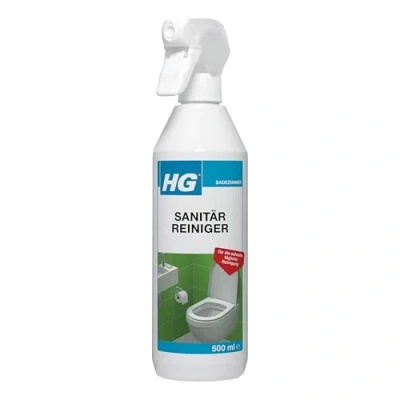 Image of HG Sanitary Cleaner, a Freshly Fragranced Quick Drying Spray Cleaner for Fast, Easy and Hygienic Cleaning of The Entire Toilet Space, Regular 500 ml