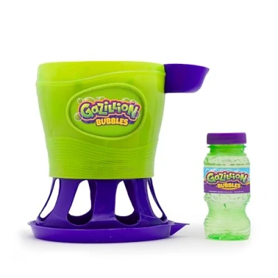 Image of Gazillion Tornado Bubble Machine Kids Blower Blows 4500 Bubbles per Minute Ideal for Outdoor Fun &amp; Parties Includes 4 oz. (115ml) Non Toxic Solution Toys Gifts Ages 3+