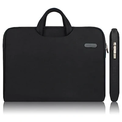 Image of Arvok 15 16 Inch Laptop Sleeve Water resistant Canvas Fabric Bag Case with Handle Zipper Pocket/Notebook Computer Case/Ultrabook Tablet Briefcase Carrying for Acer/Asus/Dell/Lenovo/Samsung/Sony